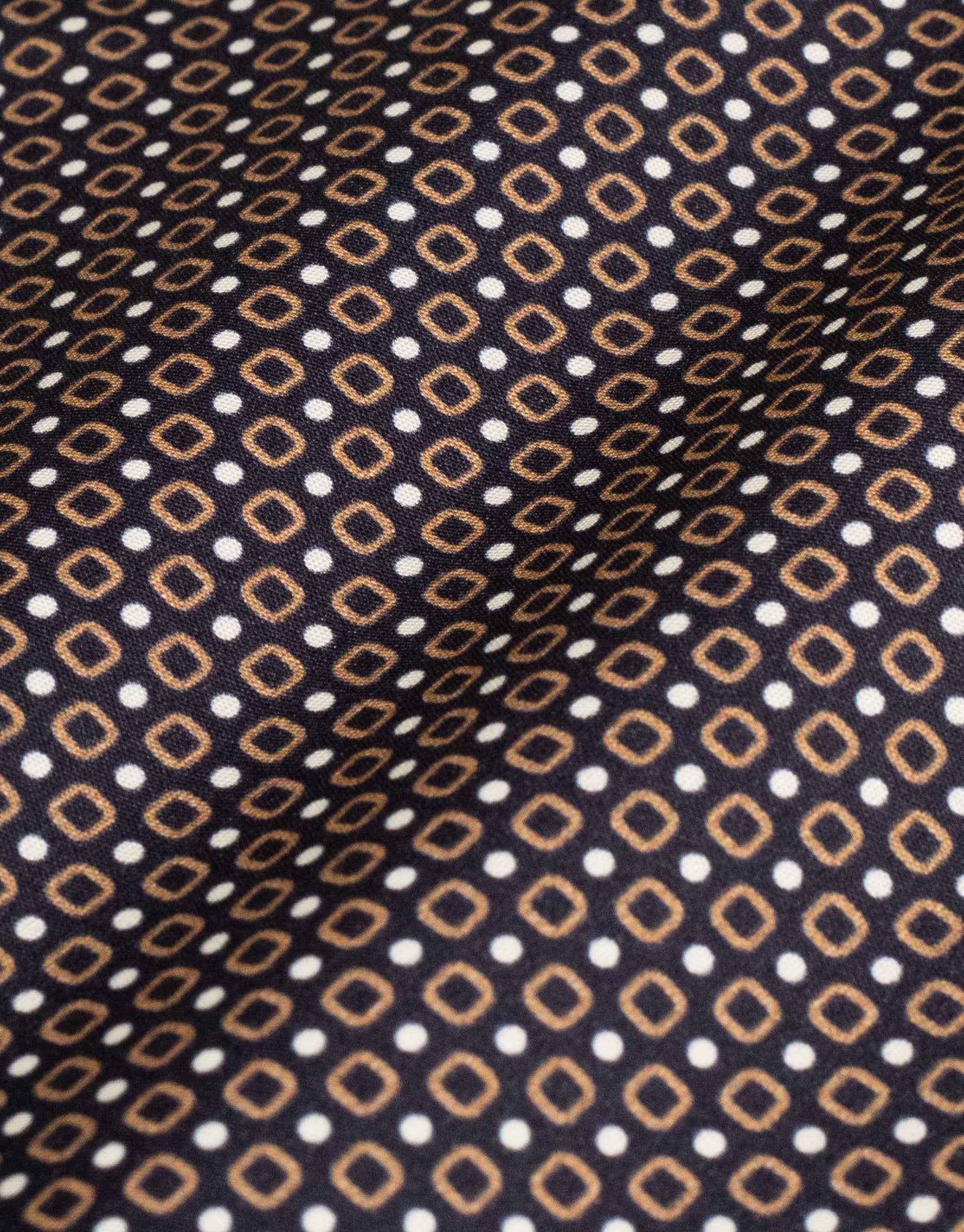 Sinatra Brown & Navy Geometric Print Shirt