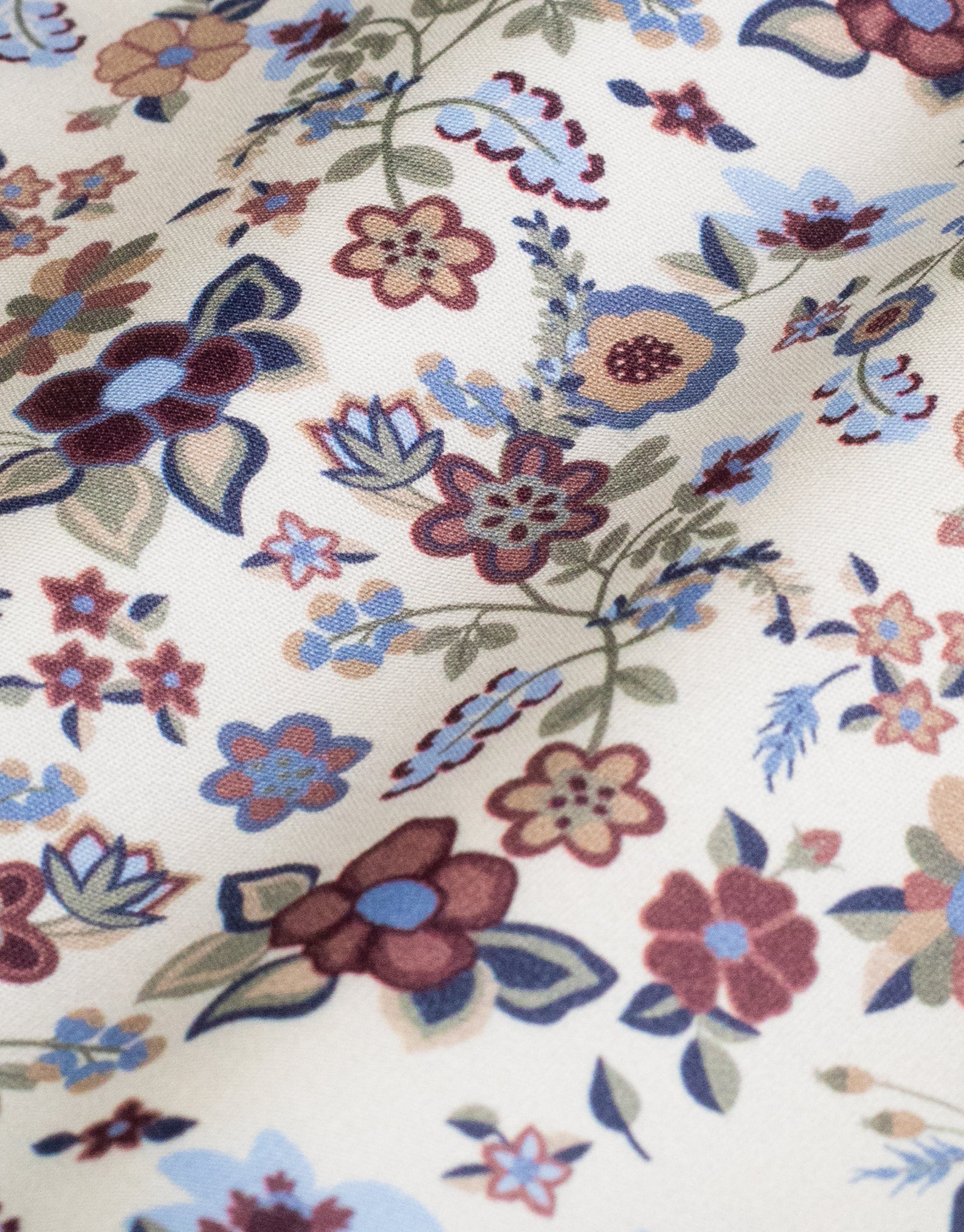 Barbican White Garden Floral Print Shirt