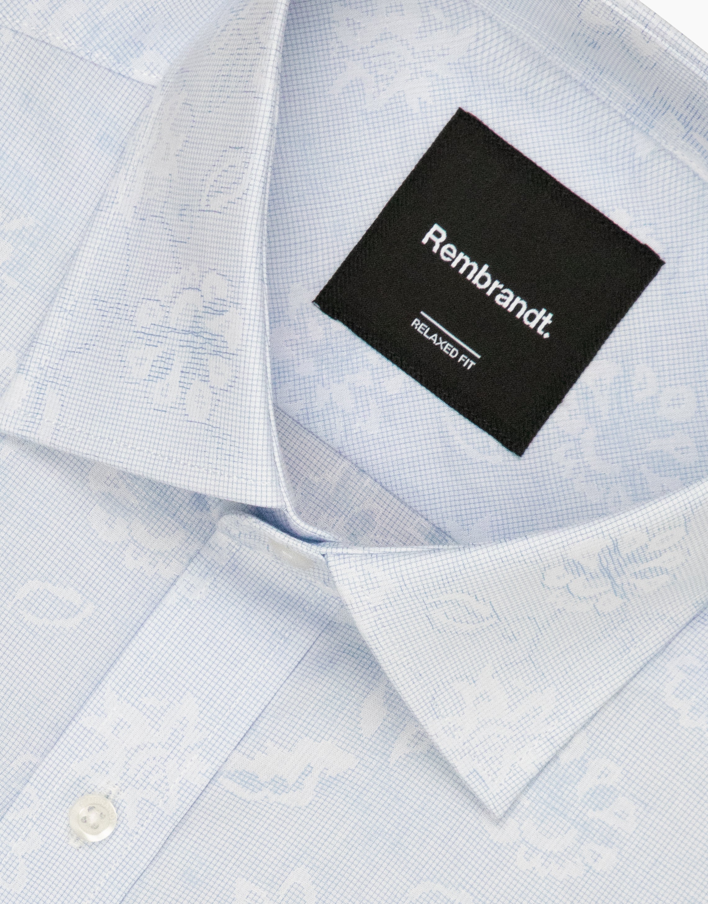 Sinatra Light Blue Floral Jacquard Shirt
