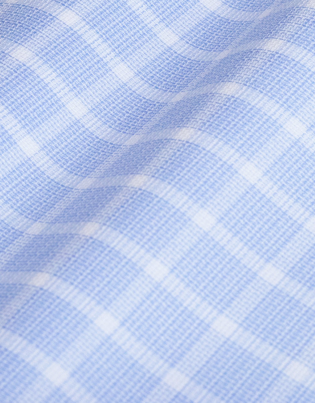 London Blue & White Textured Check Shirt