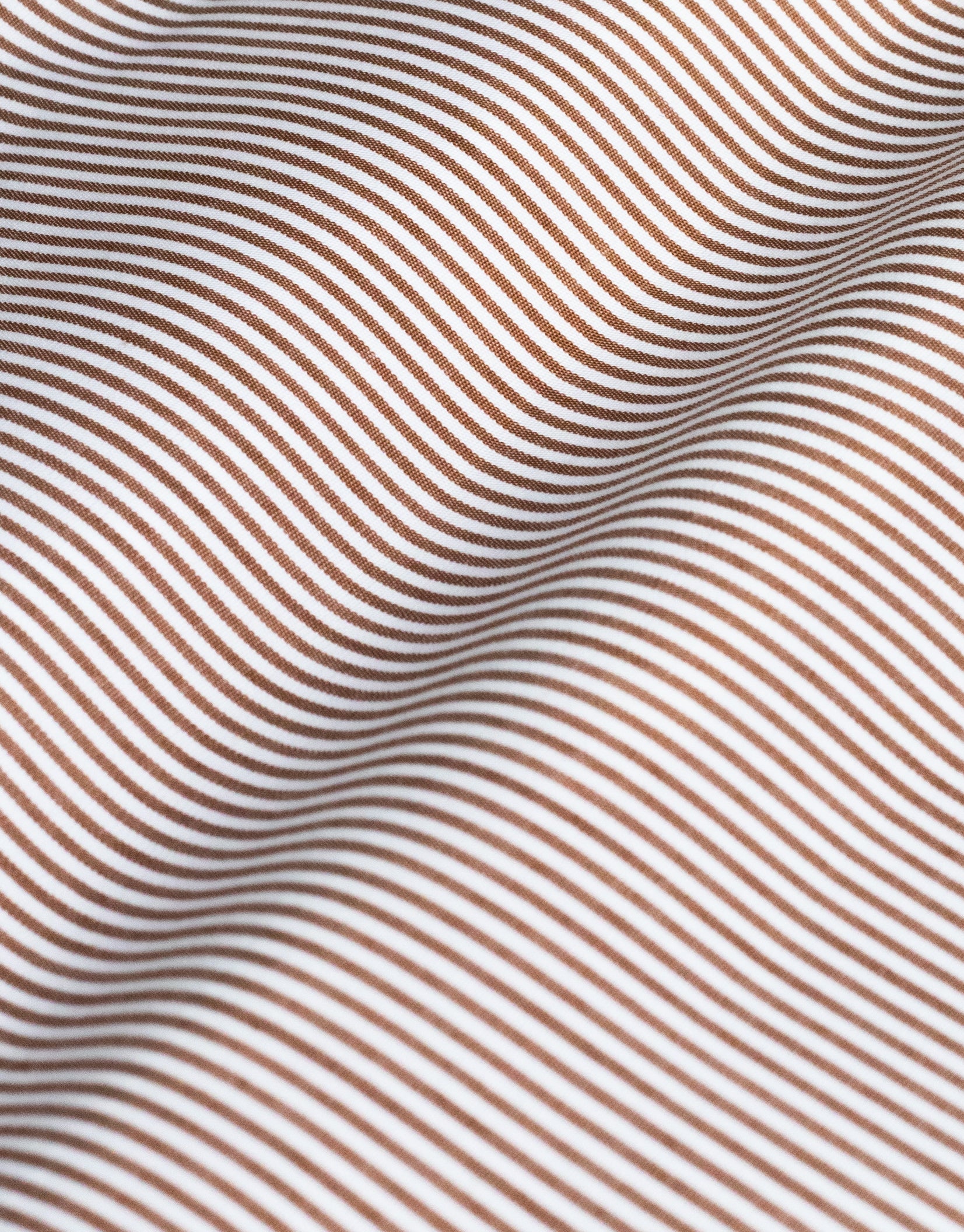 London Brown Pencil Stripe Shirt