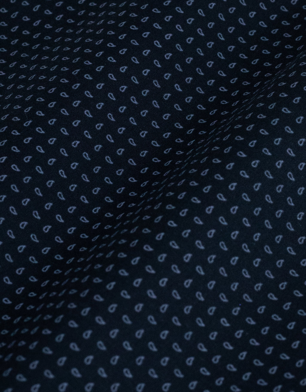 Sinatra Navy Micro-Paisley Print Shirt