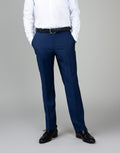 Lotus Blue Pinstripe Suit Trouser - front