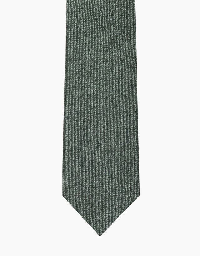 Dark Green Twill Italian Silk Tie