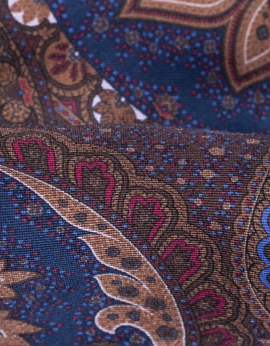 Rust Brown Large Paisley Italian Silk Tie