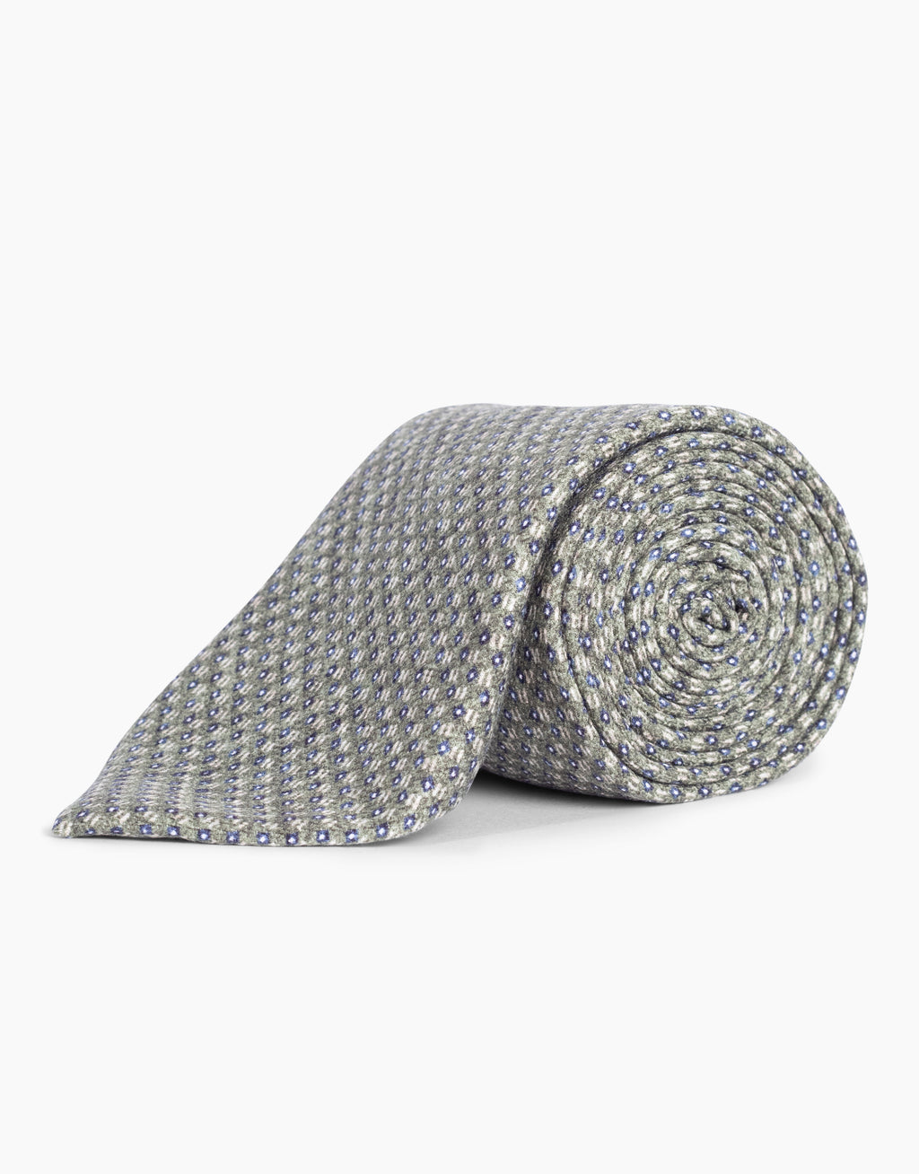 Sage Green Dot Italian Silk Tie