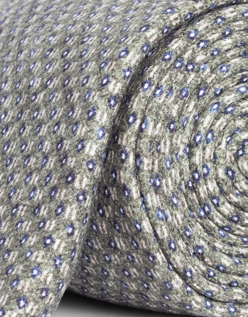 Sage Green Dot Italian Silk Tie