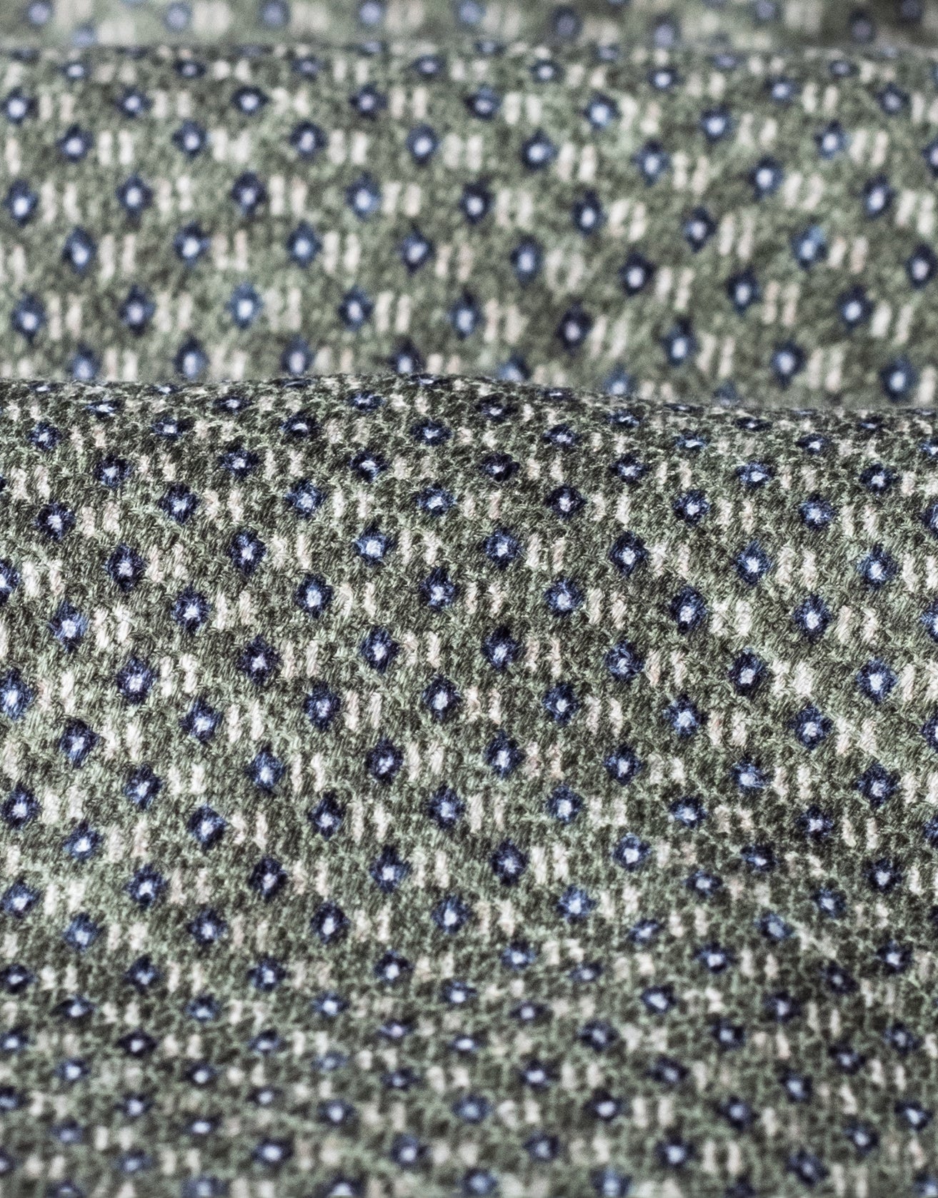 Sage Green Dot Italian Silk Tie