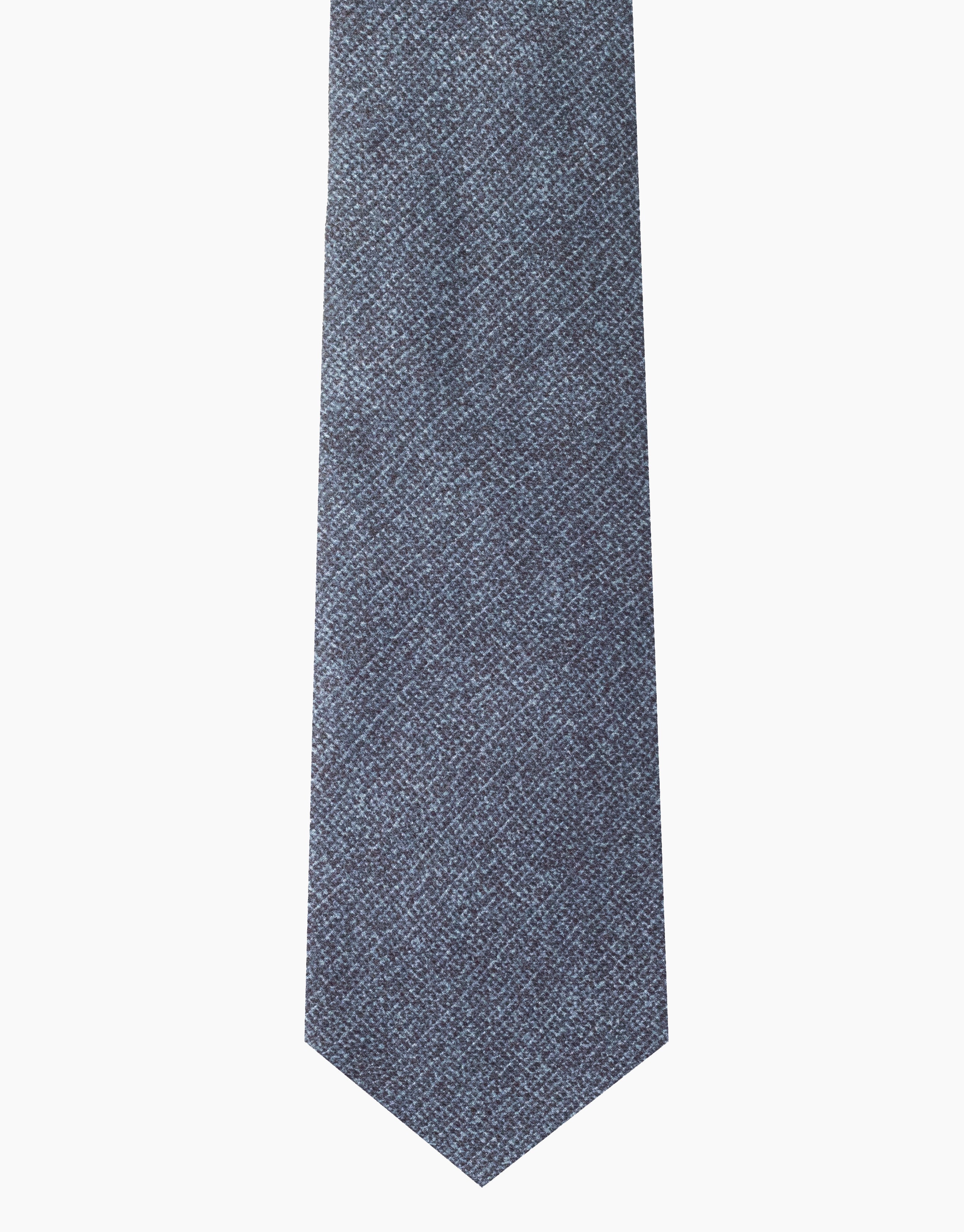 Mineral Blue Textured Italian Silk Tie