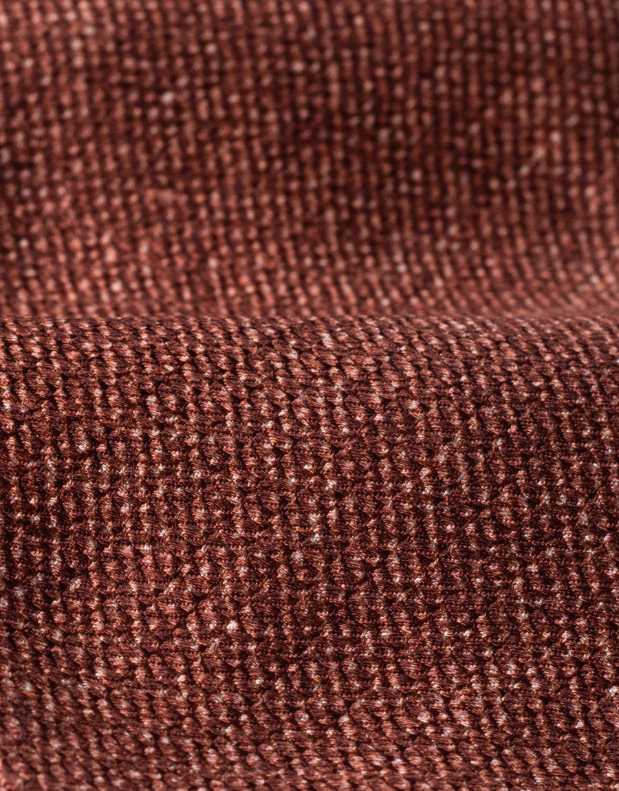Terracotta Texture Italian Silk Tie - fabric close-up