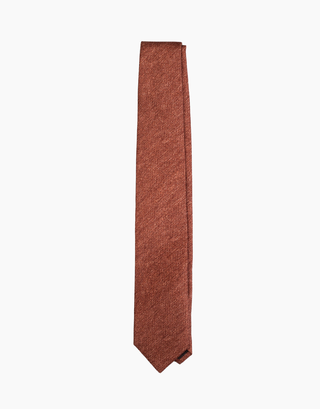 Terracotta Texture Italian Silk Tie - flat lay
