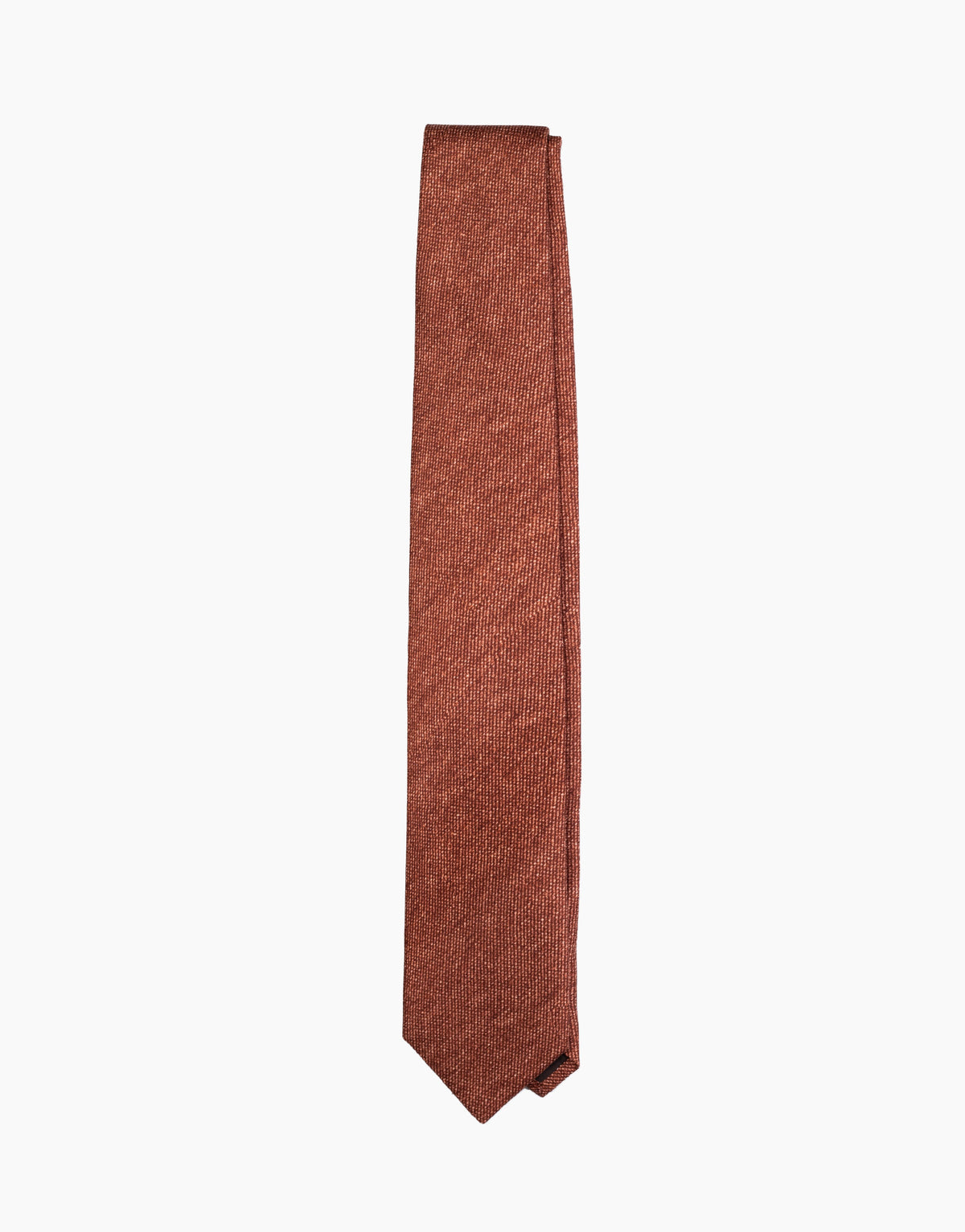 Terracotta Texture Italian Silk Tie - flat lay