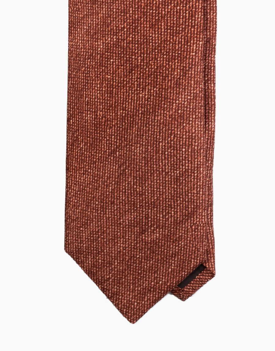 Terracotta Texture Italian Silk Tie - tie point