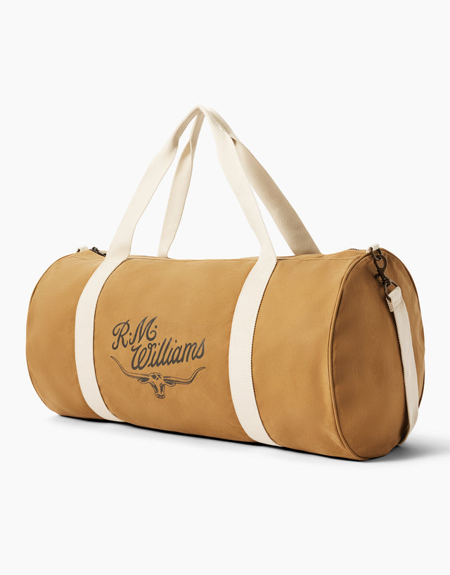 R.M.Williams RM Ditty Tan Waxed Cotton Bag