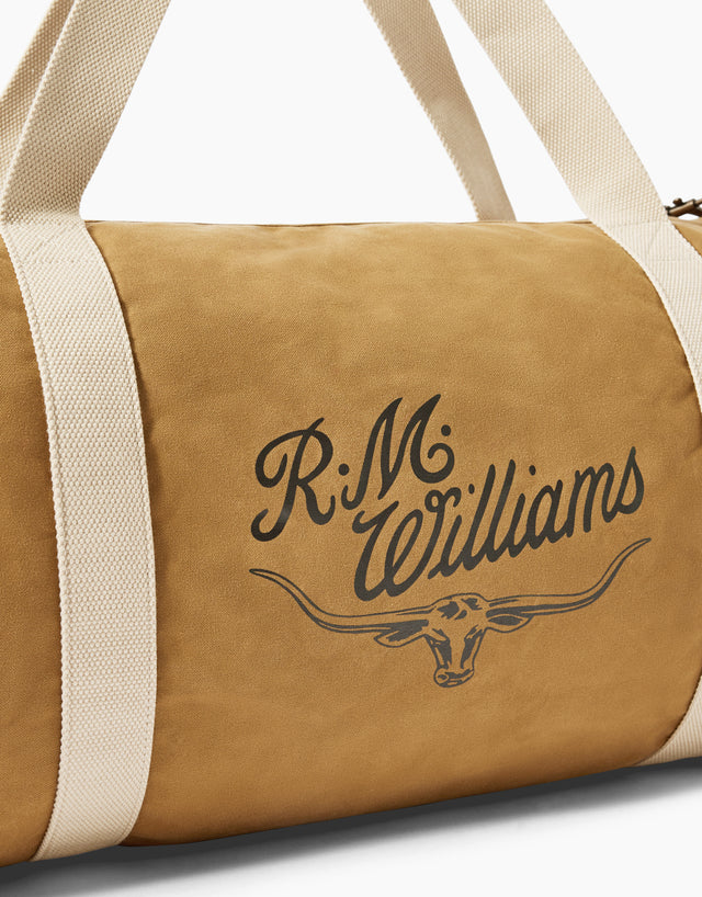 R.M.Williams RM Ditty Tan Waxed Cotton Bag