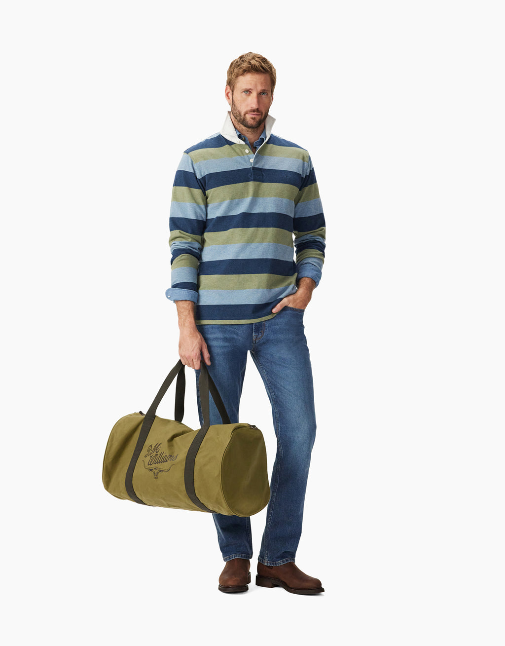 R.M. Williams Ditty Olive Bag