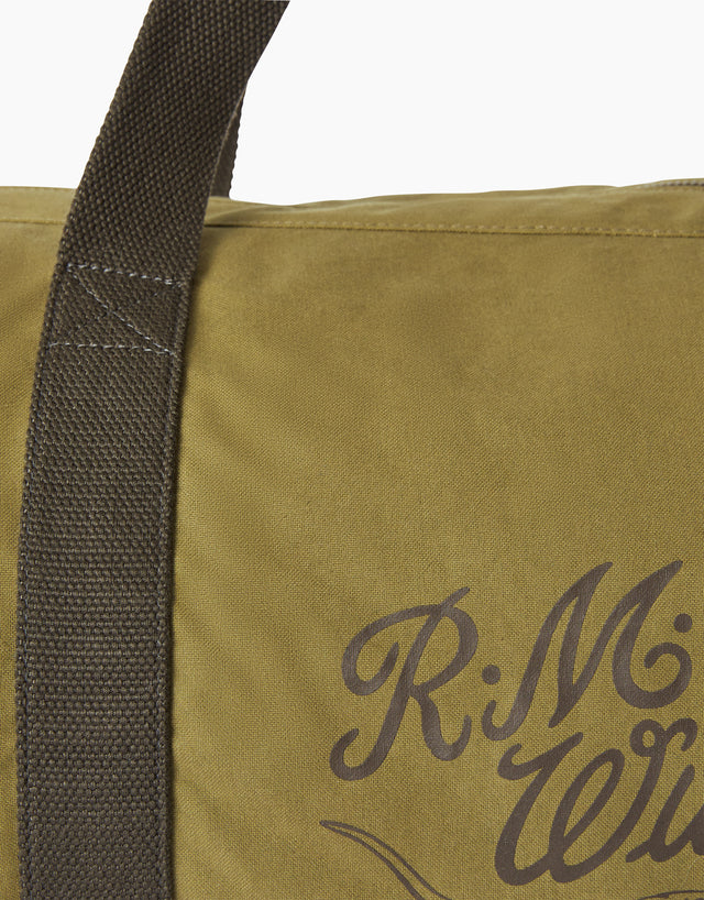 R.M.Williams RM Ditty Light Olive Waxed Cotton Bag