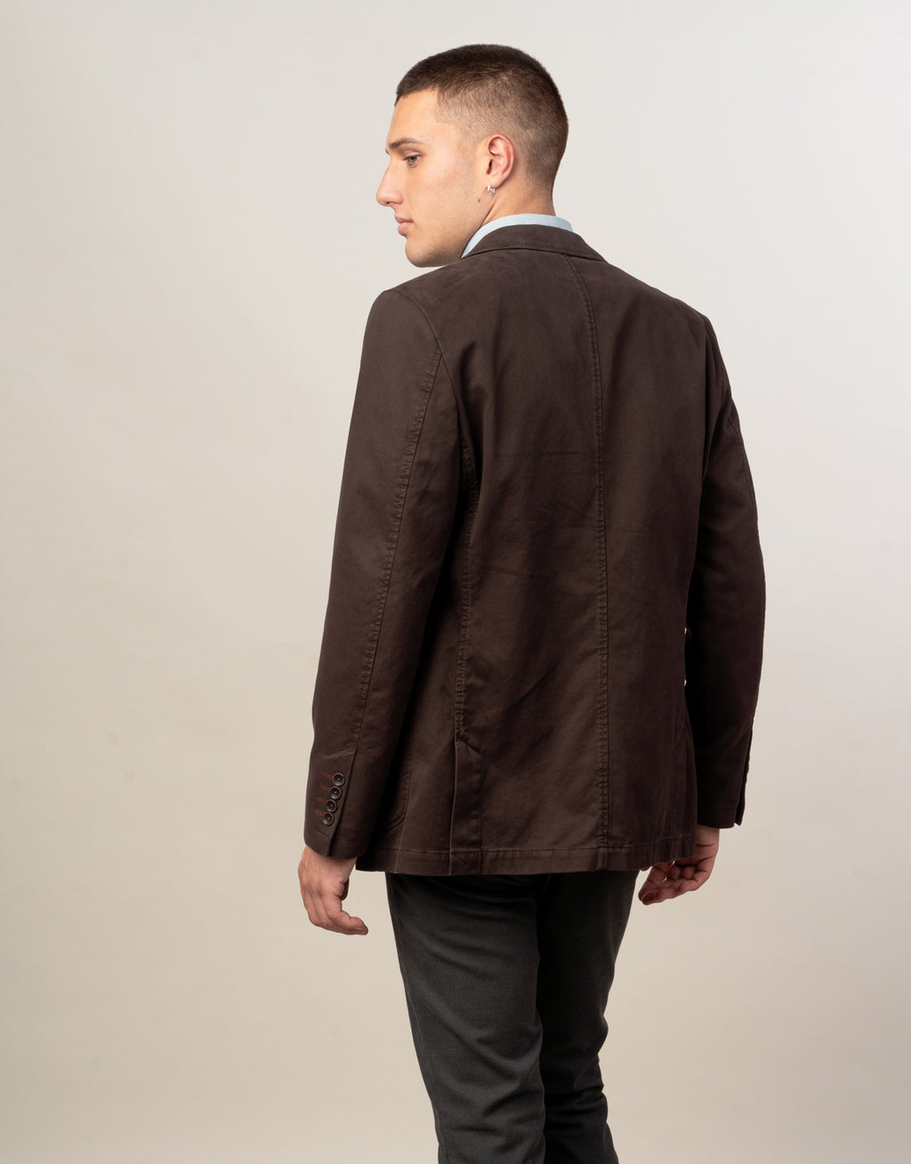 Spectre Dark Brown Twill Blazer