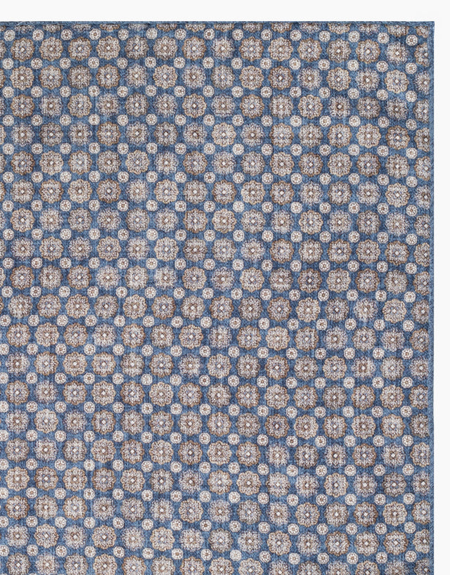 Blue & Brown Paisley Reversible Italian Pocket Square