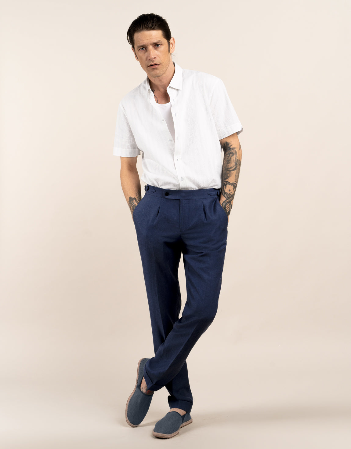 Vinnie is 185cm wearing size 84