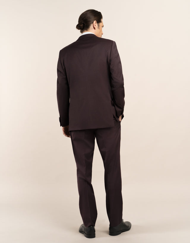 Cooper Burgundy Twill Suit