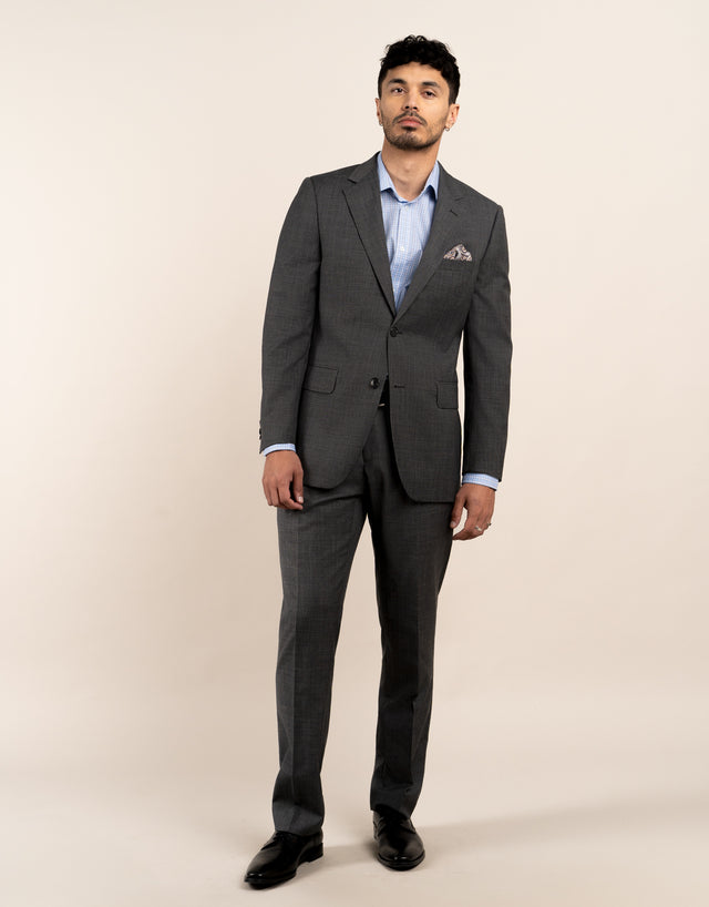 Cooper Grey Sharkskin Two Trouser Suit