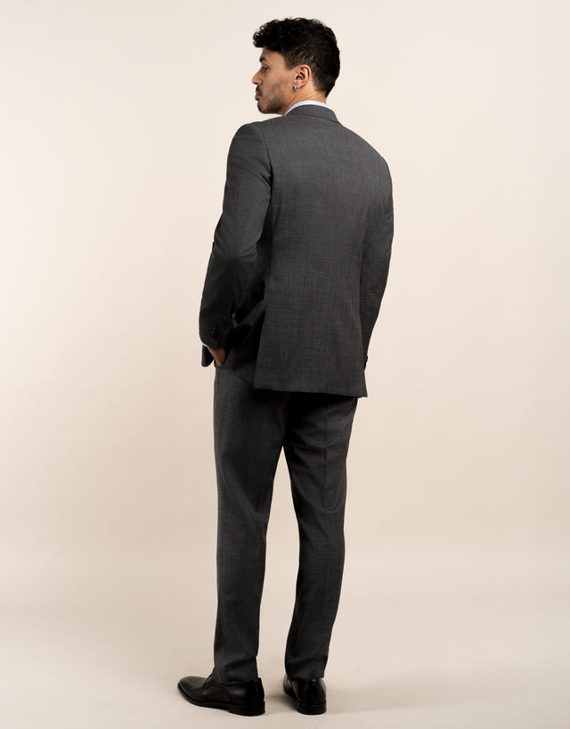 Cooper Grey Sharkskin Two Trouser Suit