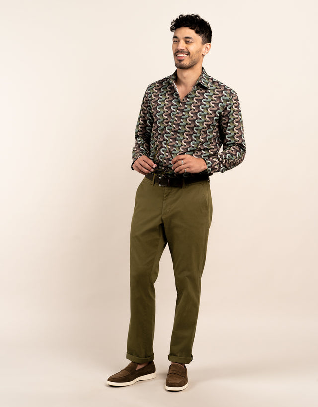 Tyler Green Textured Chinos