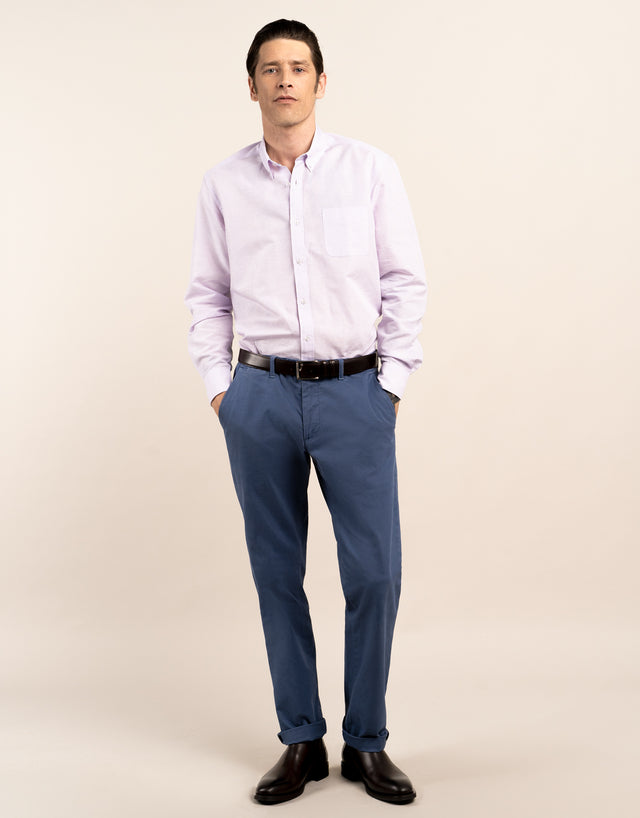 Tyler Blue Textured Chinos