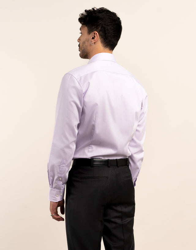 London Lilac Fine Twill Shirt