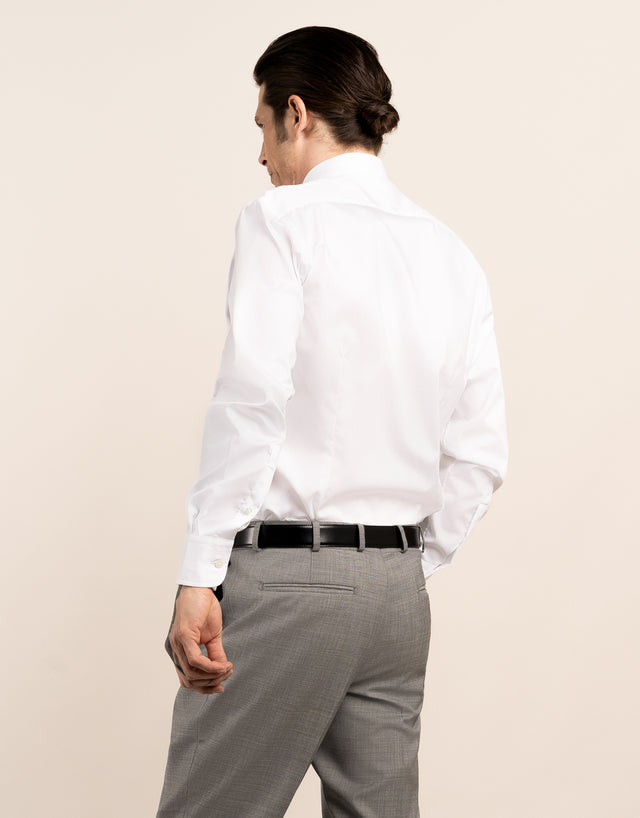 London White Fine Twill Shirt