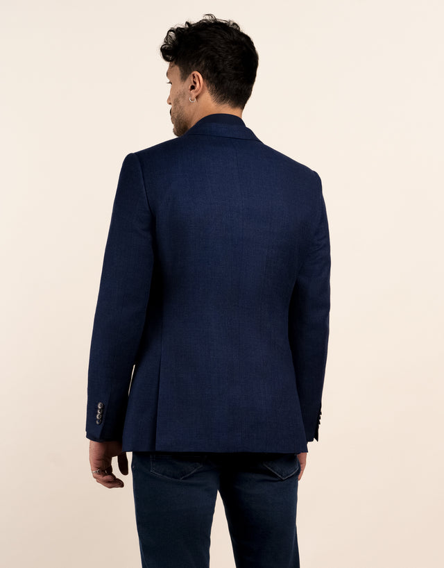 Hawker Navy Textured Blazer