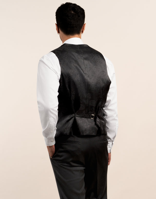 Curtis Black Waistcoat