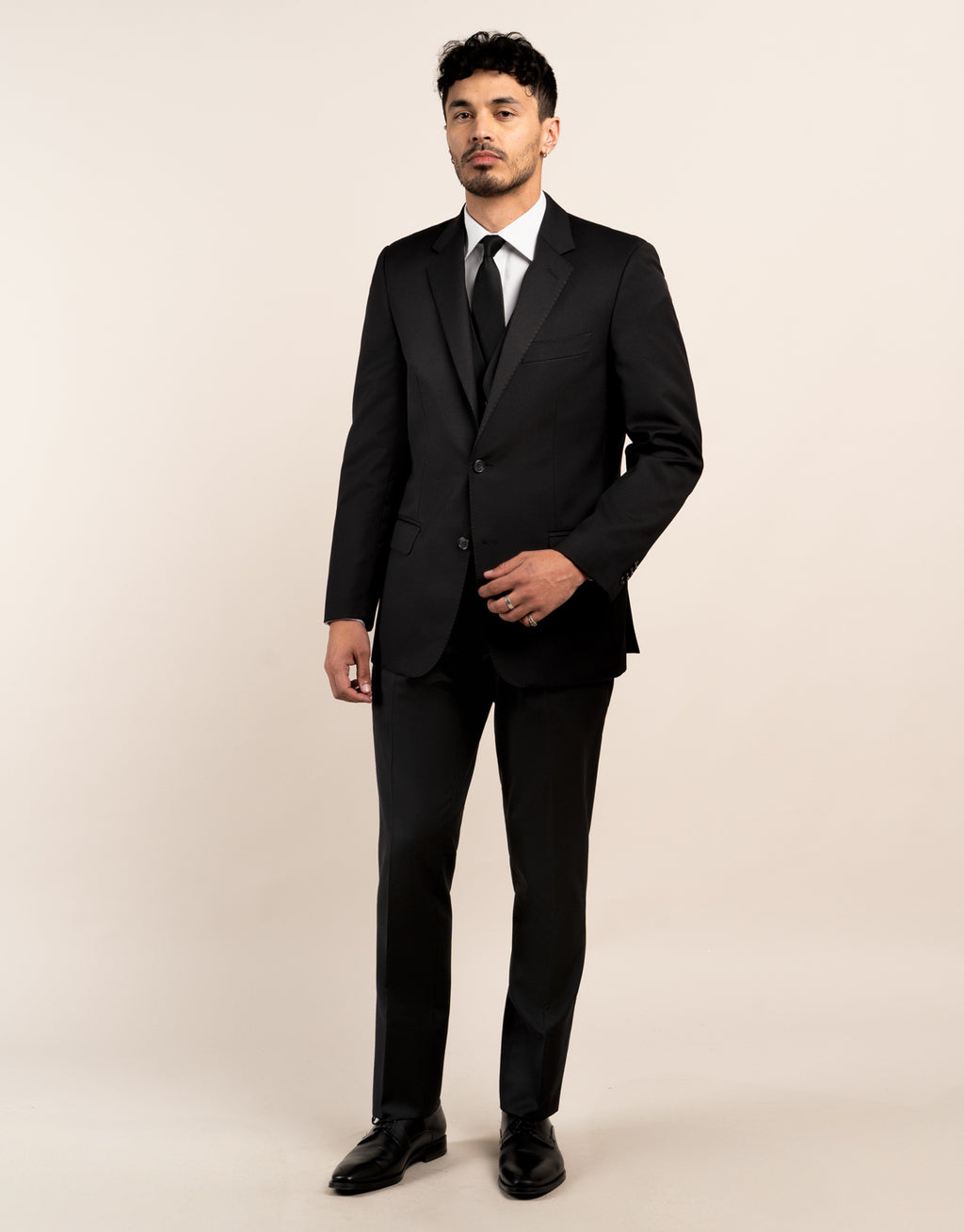 Hire Curtis Black Waistcoat