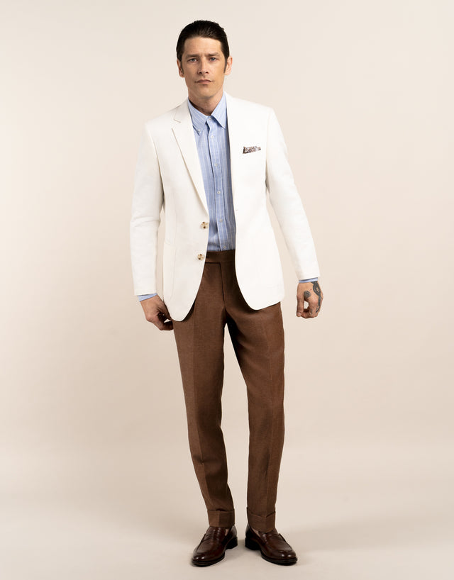 Hawker Tobacco Linen Blend Suit