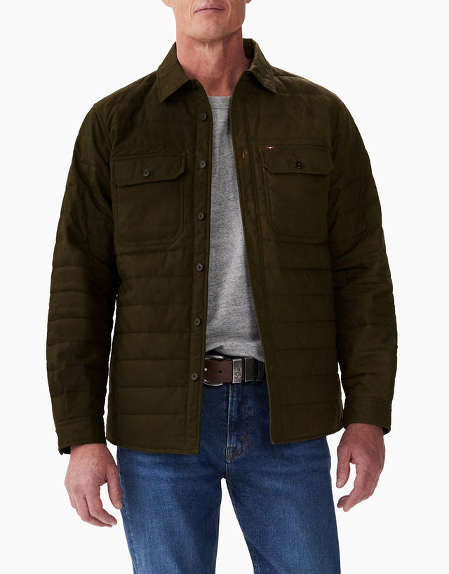 R.M.Williams Stormbreaker Olive Utility Overshirt