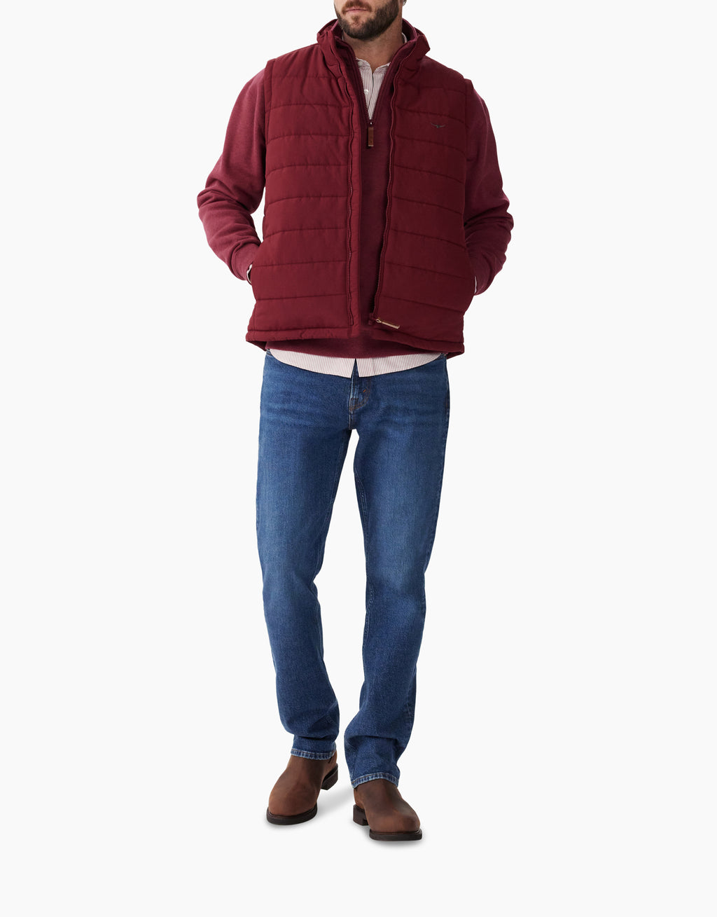 R.M.Williams Patterson Creek Burgundy Vest