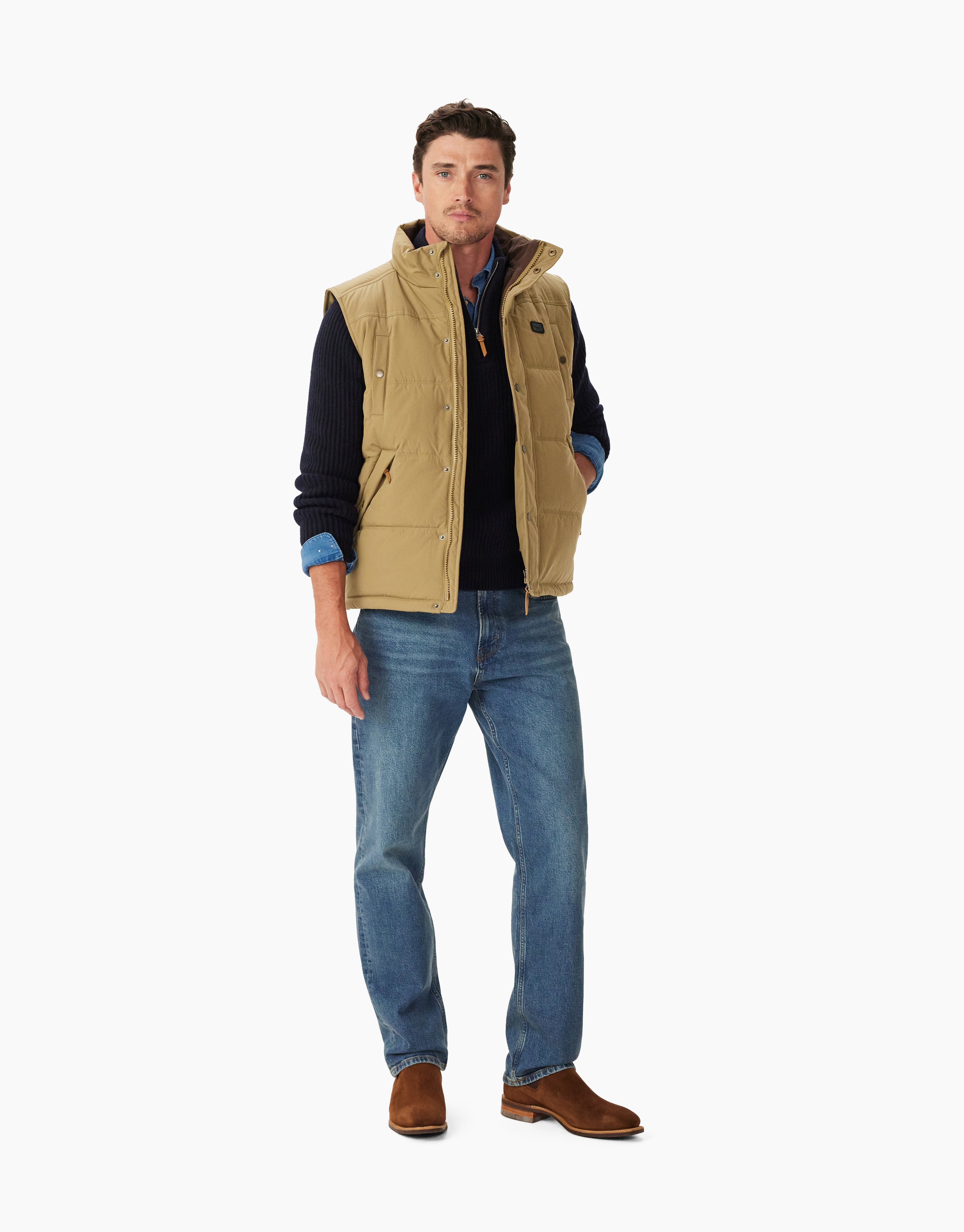 R.M. Williams Kalkite Padded Tan Vest
