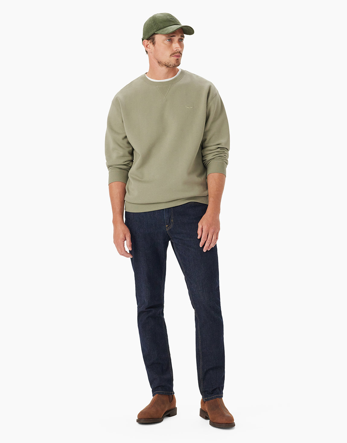 R.M. Williams Mini Longhorn Green Sweatshirt
