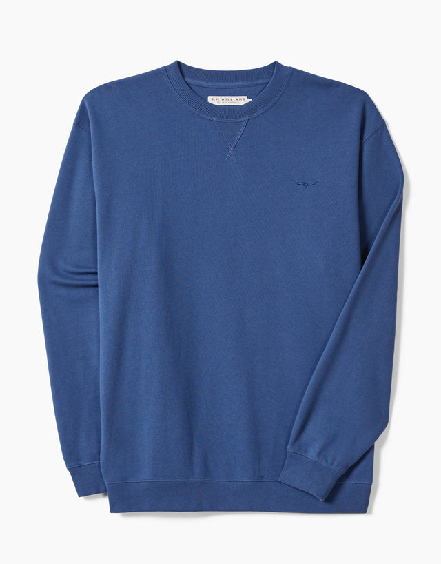 R.M.Williams Mini Longhorn French Navy Sweatshirt