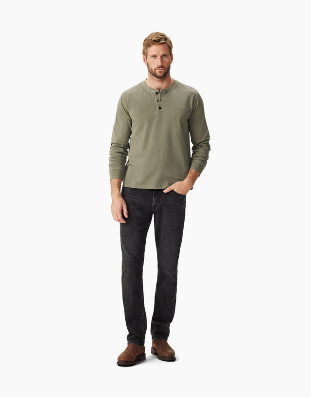 R.M.Williams Campside Olive Henley T-Shirt