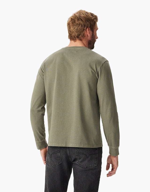 R.M.Williams Campside Olive Henley T-Shirt