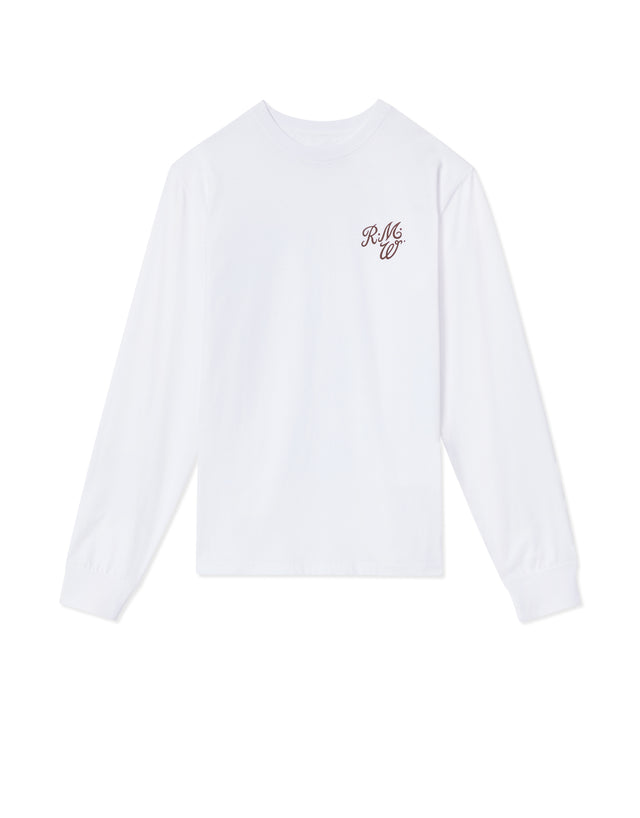R.M.Williams Mt Jukes White Long Sleeve T-Shirt