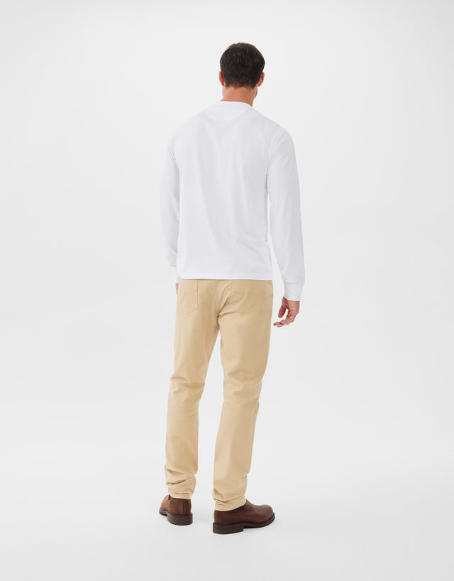 R.M.Williams Mt Jukes White Long Sleeve T-Shirt