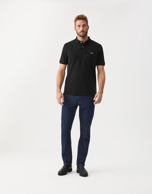 R.M. Williams Rod Black Polo