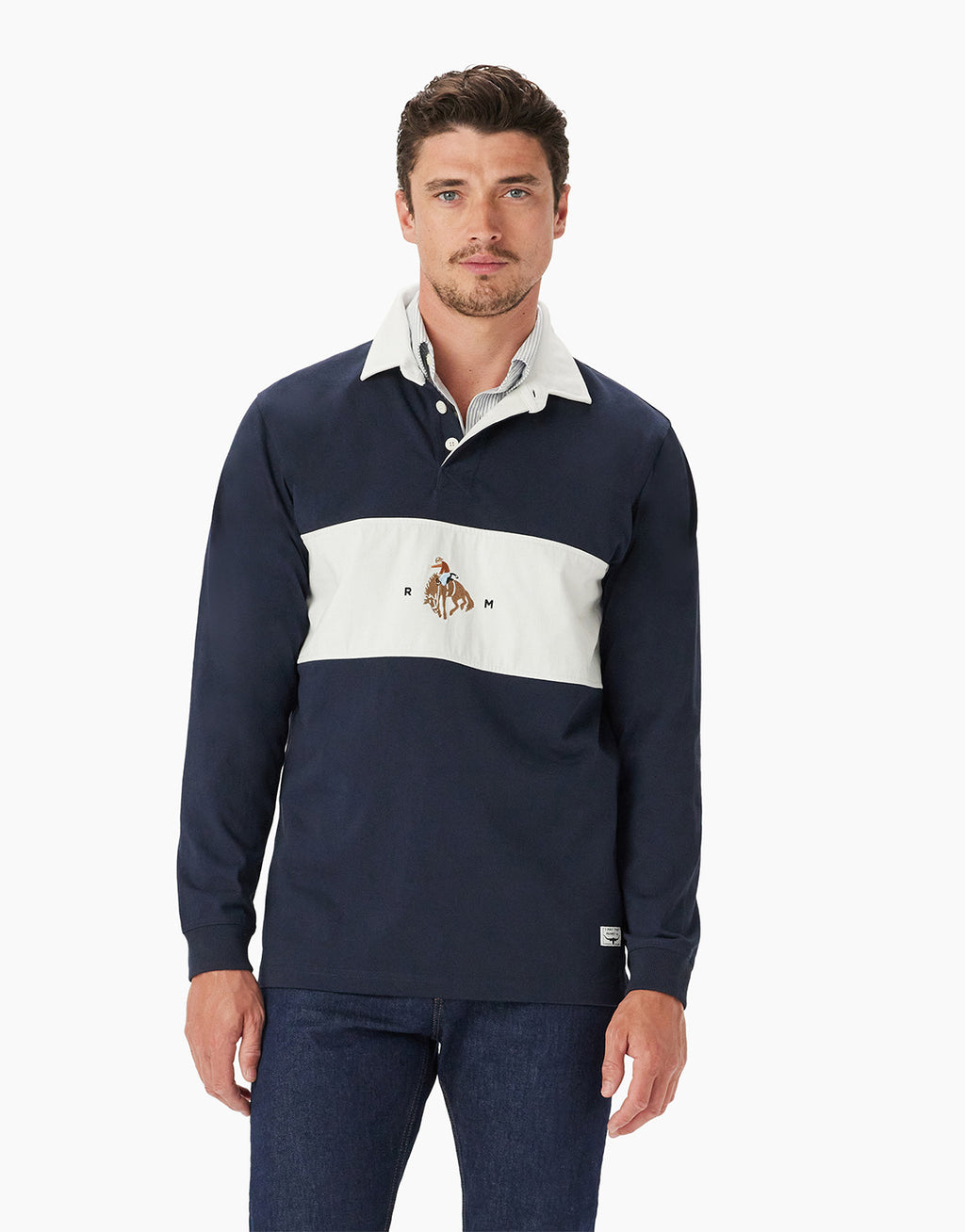 R.M. Williams Buck Rugby Navy Sweatshirt