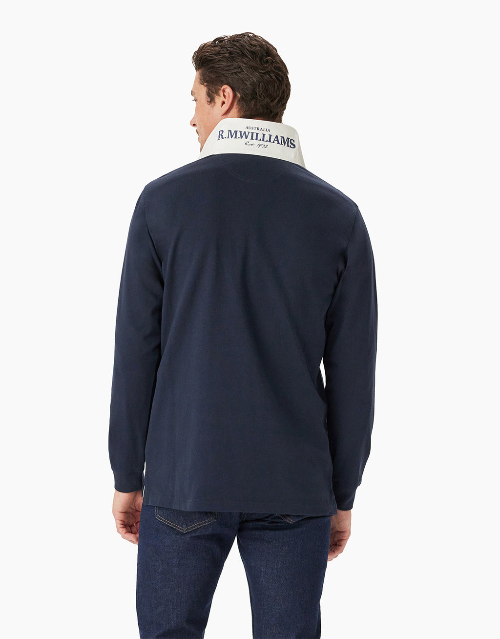 R.M. Williams Buck Rugby Navy Sweatshirt