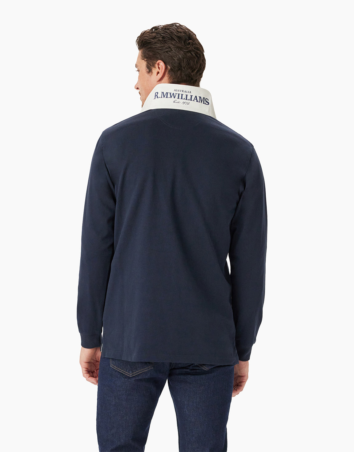 R.M. Williams Buck Rugby Navy Sweatshirt
