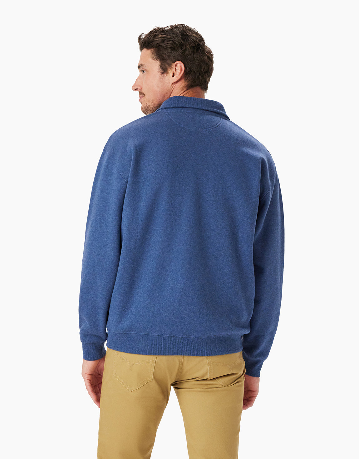 R.M. Williams Mulyungarie 1/4 Zip Blue Sweatshirt