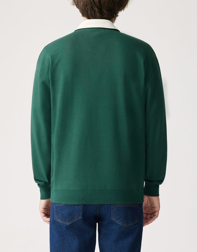 R.M.Williams Mulyungarie Bottle Green 1/4 Zip Sweatshirt